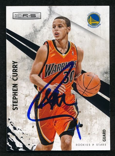 Stephen Curry signs 1.